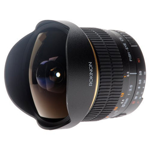 Rokinon FE8M-N 8mm F3.5 Fisheye Lens for Nikon