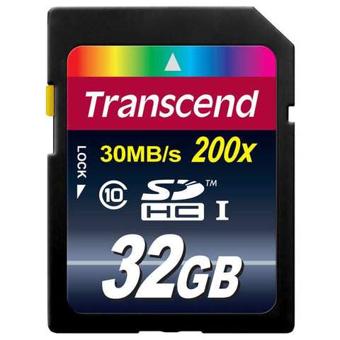 Transcend 32 GB Class 10 SDHC Flash Memory Card